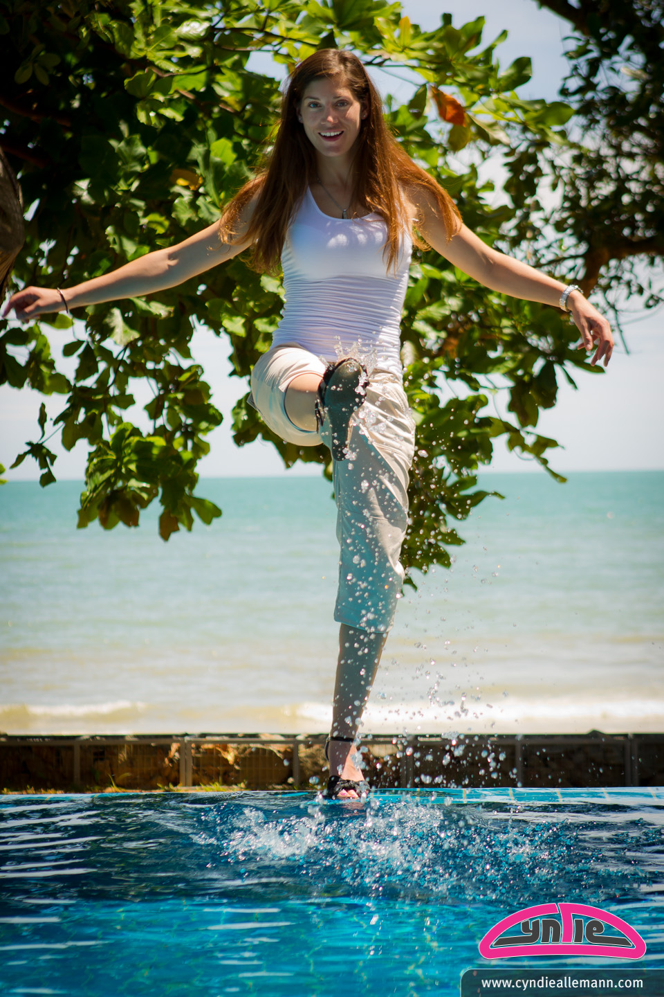 Cyndie Allemann photoshoot in Port Dickson, Malaysia.