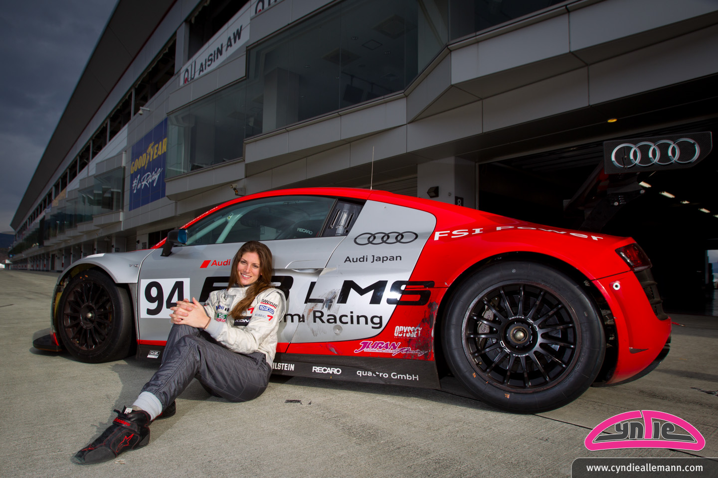 Super GT auf der Rennstrecke in Fuji, Februar Test