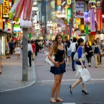 Cyndie Allemann visits the Shibuya district of Tokyo