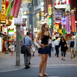 Cyndie Allemann visits the Shibuya district of Tokyo