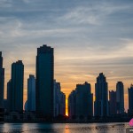 Coucher de soleil sur Dubai